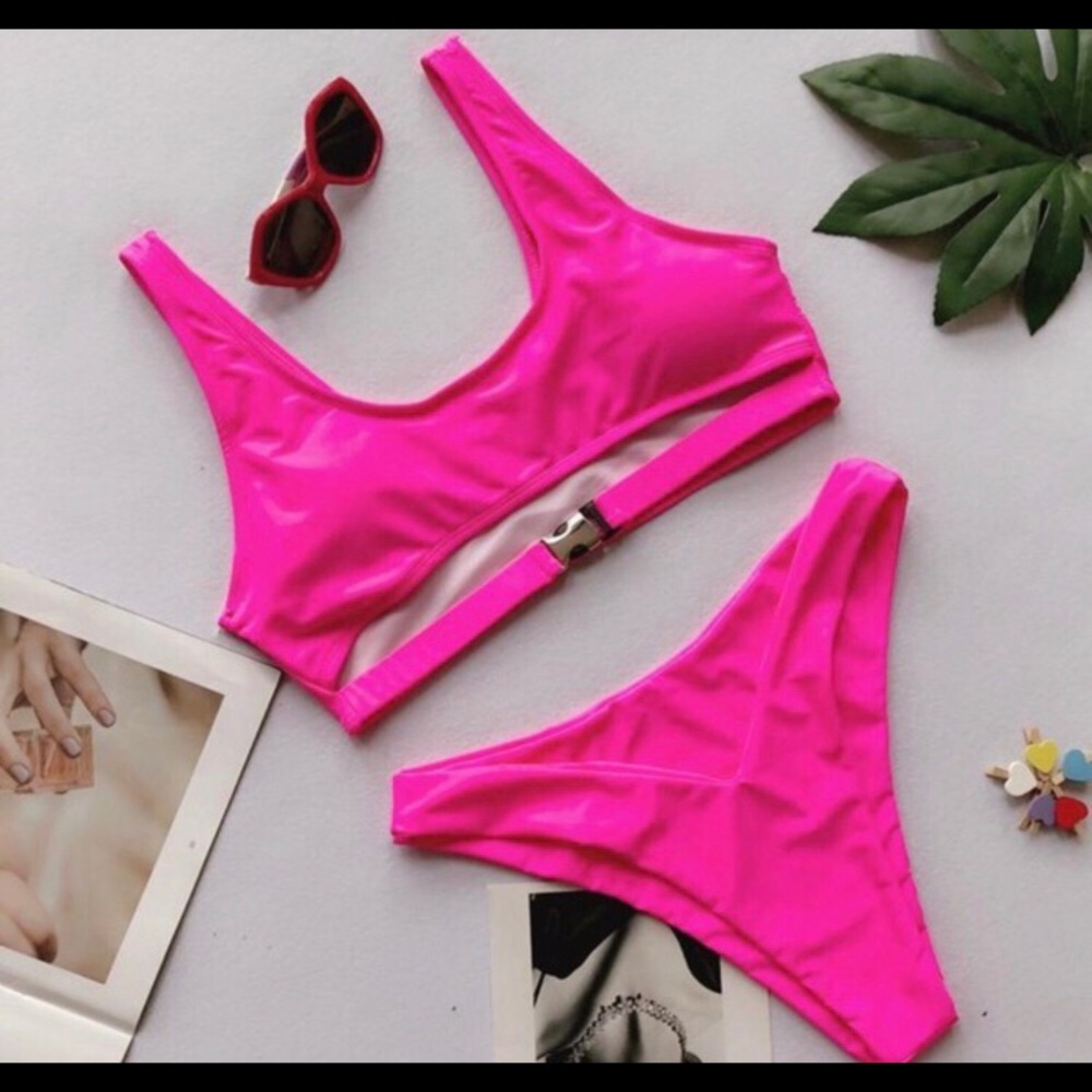 Swimsuit hot pink